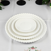 Service d'Assiettes de Mariage Populaire, Ensemble de Vaisselle Design Marbre, Assiette de Présentation pour Décoration de Mariage