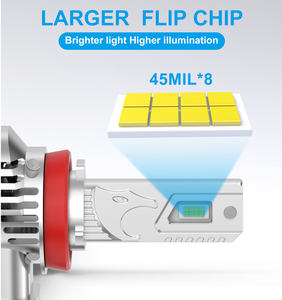 V03 phare H7 H11 LED antibrouillard 9005 Hir2 ampoule de phare LED 12V Canbus 1:1 Mini ampoule LED H7 9006 - Product Image 2