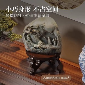 Bamboo flower <b>pot</b> stand, base for pothos and <b>succulents</b>, movable flower stand, multi-functional base for strange stones and - Product Image 3
