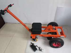 Chariot à plateau en acier autopropulsé électrique 800W 48V Transport <span class=keywords><strong>Mover</strong></span> avec 4 roues - Product Image 6