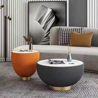Table d'appoint design minimaliste en métal moderne italien de luxe nordique, combinaison créative pour la maison