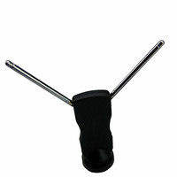 Antenne TV télescopique d'intérieur à oreilles de lapin, antenne DVB-T2, antenne TV DVB-T avec base magnétique