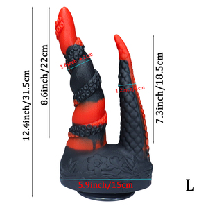 Dildo Mostruoso all'Ingrosso, Giocattolo per Adulti, Dildo Grande e Spesso, Personalizzabile, Dildo Fantasia Colorato a Forma di Polpo - Product Image 3