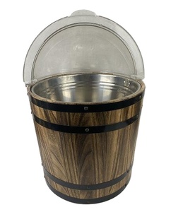 Cubo de Madera Cilíndrico Reciclable de Grado Alimenticio de 5L con MOQ Bajo, Personalizable para Supermercados - Product Image 3