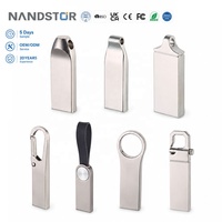 Vente en gros de mini clés USB rose gold 16 Go 64 Go 128 Go 256 Go 512 Go en métal 2.0 3.0 avec logo personnalisable