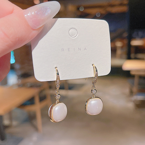 Hàn Quốc Phiên Bản Mới Baroque Ngọc Trai Zircon Siêu <span class=keywords><strong>Flash</strong></span> Bông Tai Retro Thiết Kế Hoa Mô Hình Tính Khí Stud Cho Đảng - Product Image 4