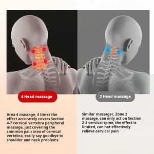 2025 Neuankömmling U-förmiges intelligentes Massage gerät Werbe rabatt Elektrisches EMS-Halshals-Schulter-Knet-Heiz-Nacken massage gerät - Product Image 6