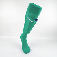 Chaussettes de football professionnelles pour jeunes avec protège-tibias renforcé Position du logo du bas du talon/orteil