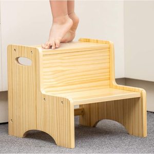 Passing On <b>The</b> <b>Kingdom</b> Wooden Step Stool 33x36.5x34cm For Kids Potty Training - Product Image 1