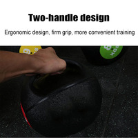 Ballon de musculation avec double poignée texturée - Matériau en caoutchouc - Gamme de poids 5-25 kg |   Entraînement de force et exercices de renforcement du tronc