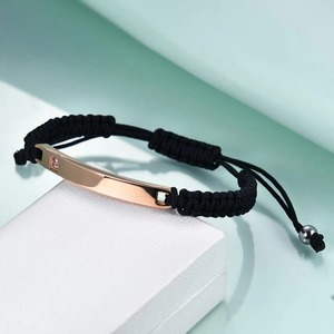 Pulseras de cadena de eslabones de acero inoxidable 316L, personalizadas, chapadas en oro de 18k, con nombre grabado, el más vendido - Product Image 6