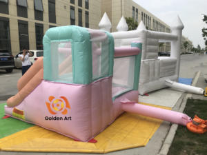Ticari özel ev şeklinde şişme kaleler küçük en çok satan öğeler kapalı ve açık çocuk eğlenceli şişme slaytlar - Product Image 5