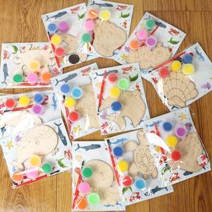 مجموعة رسم الحيوانات الخشبية للأطفال - مجموعة ألعاب رسم إبداعية، هدايا تعليمية للأطفال في العطلات وأعياد الميلاد - Product Image 2