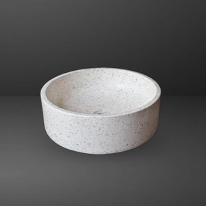 อ่างล้างหน้าปูนฉาบธรรมชาติสีขาวเป็นมิตรกับสิ่งแวดล้อมทันสมัยของเวียดนามอ่างล้างหน้าคอนกรีตสำหรับวิลล่าอพาร์ทเมนต์ - Product Image 4