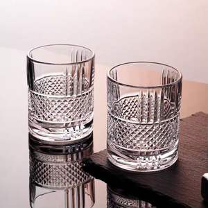 Verre à whisky de luxe à base lourde, style ancien, avec motif diamant en relief, pour bar, hôtel, <span class=keywords><strong>Mr</strong></span> Panda - Product Image 1