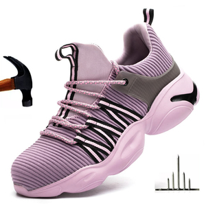 Chaussures <span class=keywords><strong>de</strong></span> <span class=keywords><strong>sécurité</strong></span> respirantes à prix avantageux pour <span class=keywords><strong>femme</strong></span>, avec embout en acier EN et semelle EVA, couleur rose, chaussures <span class=keywords><strong>de</strong></span> travail pour <span class=keywords><strong>femme</strong></span> - Product Image 2
