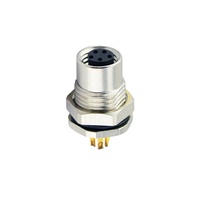 Connecteur de câble de données étanche pour automobile Weipu M8 5 broches femelle en laiton et acier inoxydable
