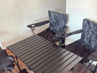 Chaise de jardin pliable Domi en fer, durable, écologique, moderne, en tissu Oxford respirant, portable pour l'extérieur et le parc