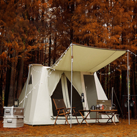 Tentes de camping en coton 4 saisons grande famille imperméables 3500mm pliables en plein air