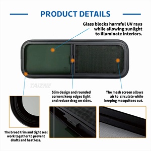 Fenêtre latérale <span class=keywords><strong>de</strong></span> <span class=keywords><strong>remplacement</strong></span> pour <span class=keywords><strong>caravane</strong></span> en alliage d'aluminium TIANZE 900x300mm - Product Image 2