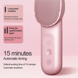Brosse nettoyante pour le visage à usage domestique, équipement de beauté LED anti-rides, masseur facial chaud et froid pour le lifting - Product Image 5