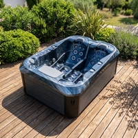 Baignoire Spa Autoportante Moderne en Acrylique avec Contrôle Balboa, Massage et Jacuzzi pour 2 Personnes JW-2226