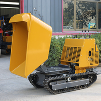 Meistverkaufter Mini-Raupenkipper Raupenlader 1200KG Diesel/Benzinmotor mit Motor & Pumpe 594dm Schaufelkapazität