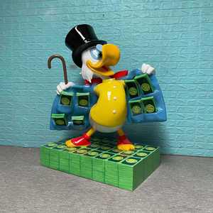Kunden spezifische Cartoon Ente Lebensgröße Rich <span class=keywords><strong>Duck</strong></span> Fiberglas <span class=keywords><strong>Fortune</strong></span> <span class=keywords><strong>Duck</strong></span> Skulptur Statuen für Outdoor-Dekor - Product Image 1