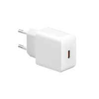 Chargeur rapide USB-C PD 20W avec adaptateur mural en matériau ignifuge pour smartphone, tablette, appareil photo et utilisation en voyage