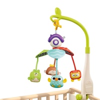 Mobile musical rotatif pour berceau de bébé, jouet suspendu au lit, hochet pour nouveau-né, clochette de lit pour l'éveil et le développement