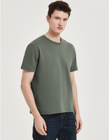 T-shirts respirants en tissu Air Layer 77% coton 23% polyester 300 g/m² de haute qualité Coupe classique pour hommes