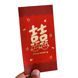 Tùy chỉnh Trung Quốc truyền thống đám cưới màu đỏ phong bì Quà Tặng lời mời đám cưới tiền giấy phong bì với logo - Product Image 2