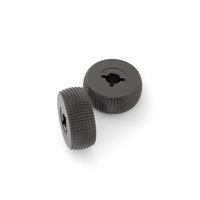 Roue de souris en métal usinée CNC sur mesure, en alliage d'aluminium anodisé, surface moletée, logo personnalisé, pour réparation de souris gaming