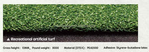 Terrain de football artificiel de pelouse d'herbe de <span class=keywords><strong>gazon</strong></span> <span class=keywords><strong>synthétique</strong></span> bicolore de vente chaude avec le type de terrasse de traitement de dégagement - Product Image 5