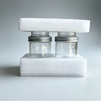 Bocaux en verre à double paroi pour overnight oats, pots à yaourt hermétiques, coupelles à salade portables, ensembles de tasses à petit-déjeuner avec couvercle et cuillère, logo personnalisé