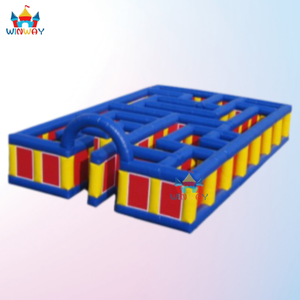 Parcours d'obstacles gonflable en PVC, maison hantée - 8x8x2m, jeu de labyrinthe extérieur pour enfants et adultes par WINWAYTOYS - Product Image 3