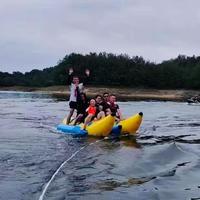 Bateau banane gonflable en gros, flottant à une ou deux rangées, pour sports nautiques sur lac et rivière