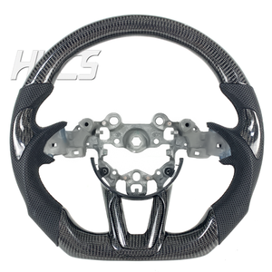 Volante de Fibra de Carbono Cubierto con Cuero Perforado para <span class=keywords><strong>Mazda</strong></span> <span class=keywords><strong>3</strong></span> <span class=keywords><strong>MX5</strong></span> <span class=keywords><strong>3</strong></span> Axela 2017 2018 <span class=keywords><strong>2019</strong></span> Accesorios Interiores Personalizados para Automóvil - Product Image 1