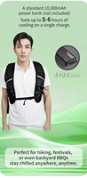 Veste de travail climatisée intelligente à puce semi-conductrice, gilet rafraîchissant portable, combinaison climatisée extérieure – Grande Vente