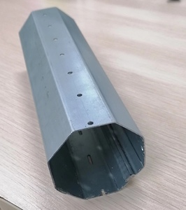 Industrial-Style Modern Roller Shutter Accessories for <strong>Windows</strong> <strong>Octagonal</strong> Aluminum Roller for Hotels Entrances Wooden Design - Product Image 3