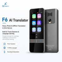 F6 Écran tactile couleur IPS 2,95 pouces 480*854 Port MIPI Traducteur intelligent IA Caméra 5,0 MP Alliage d'aluminium Android Wi-Fi 139