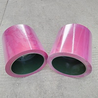 Tambour de fer de couleur rouge, rouleaux en caoutchouc de riz SBR NBR de 10 pouces pour husker de riz