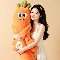 Oreiller en peluche apaisant pour le sommeil, gadget de tapotement pour adultes, favorisant le sommeil, poupée mangue, King Aubergine, jouet de câlin réconfortant, cadeau