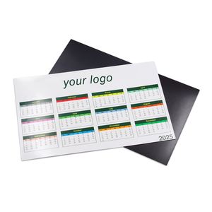 Custom 2025 2026 Calendar Business Card Logo Magnet Realtor Magnetic Paper Calender for <b>Fridge</b> - Product Image 1