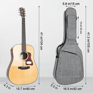 Étui de <span class=keywords><strong>guitare</strong></span> - Durable, rembourré et fonctionnel, avec plusieurs poches pour accessoires, idéal pour les musiciens nomades - Product Image 2