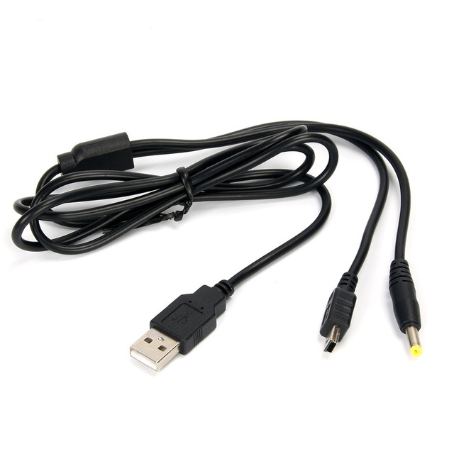 1.2M 2 in 1 USB Charging Cable for PSP1000/2000/3000 Data Cable Wire Line Game Accessories