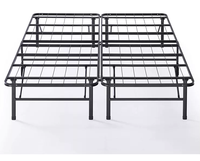 Cadre de lit queen-size pliable de luxe moderne, lit en métal de haute qualité démontable pour chambre à coucher ou hôtel