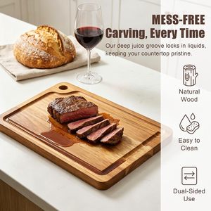 <span class=keywords><strong>Planche</strong></span> à découper en bois d'acacia FSC, mini, en vrac, personnalisable, pour la cuisine, le camping, le barbecue, la charcuterie et les fromages - Product Image 5
