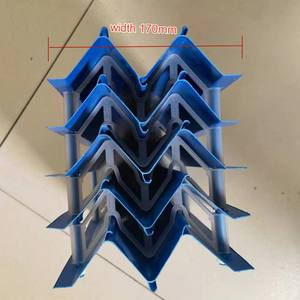 Eliminador de deriva de torre de refrigeración de hoja azul <span class=keywords><strong>flauta</strong></span> en forma de M 40/45mm H 170mm torre de refrigeración de onda eliminadores de deriva espaciador de PP de onda de PVC - Product Image 1