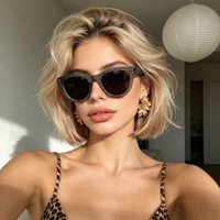 Nouvelles Lunettes de Soleil en Acétate Style Italien avec Monture en Matériau Pin, Design Tendance, Logo Personnalisé pour Femmes et Hommes